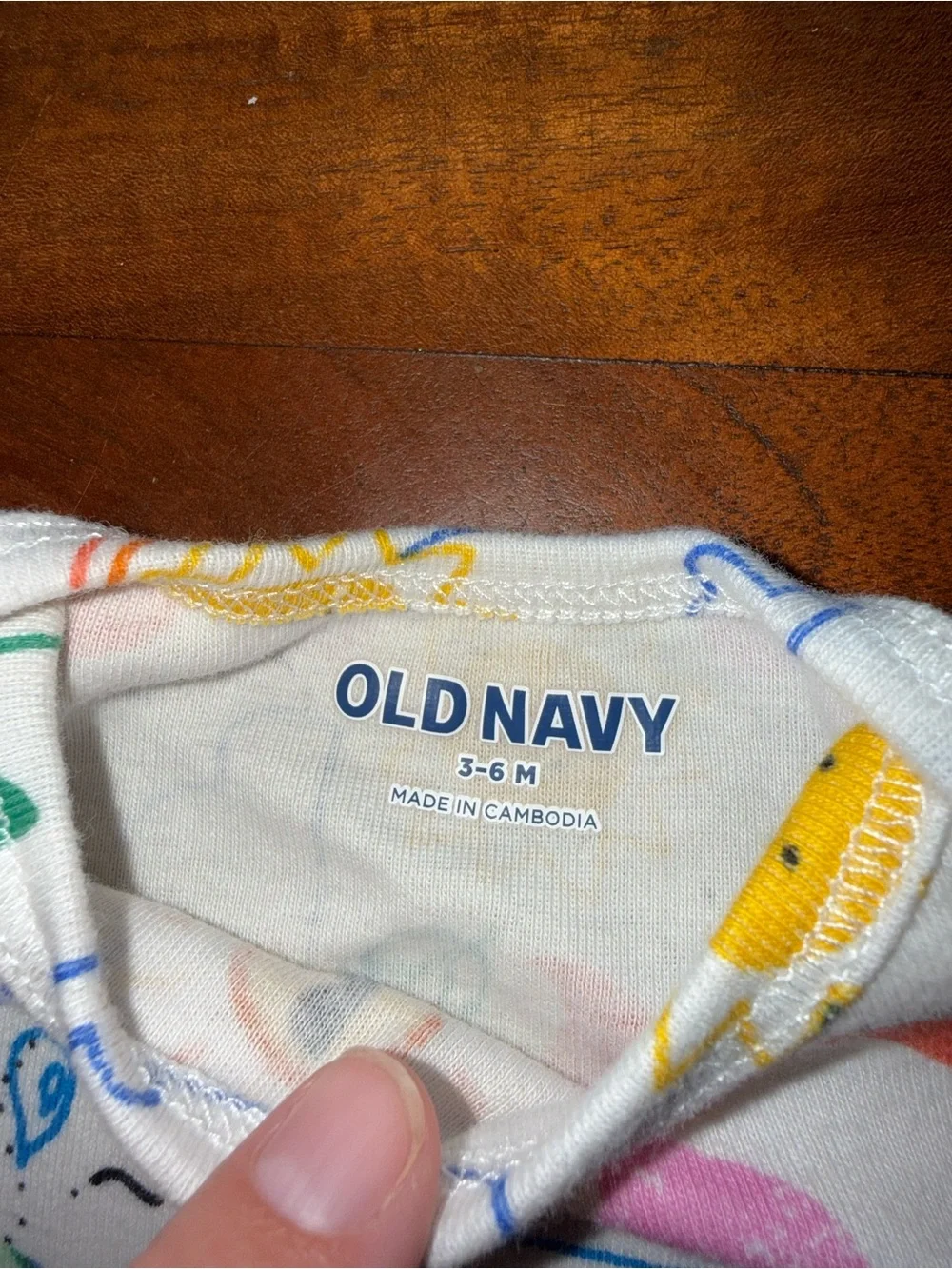 Old Navy White Multicolor Planet & Sunshine Print Baby One-Piece‎ Bodysuit